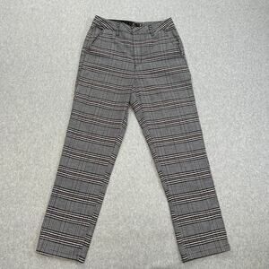 Volcom Pants WMNS SZ 26 Multicolor Skinny High Rise Plaid Academia Preppy Skater